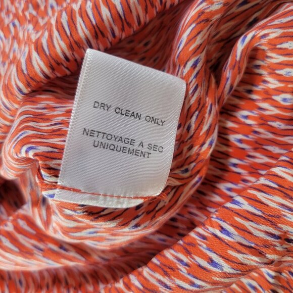 Joie Women Red & White Abstract Patterned Silk Sleeveless Blouse Size XS - Picture 5 of 8